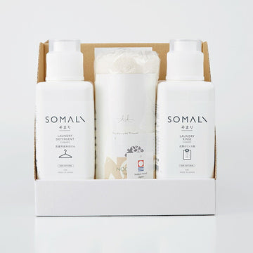 SOMALI ギフトC 洗濯セット 木村石鹸 (出産祝い 内祝い 贈り物 プレゼント)【送料無料 沖縄・一部地域を除く】